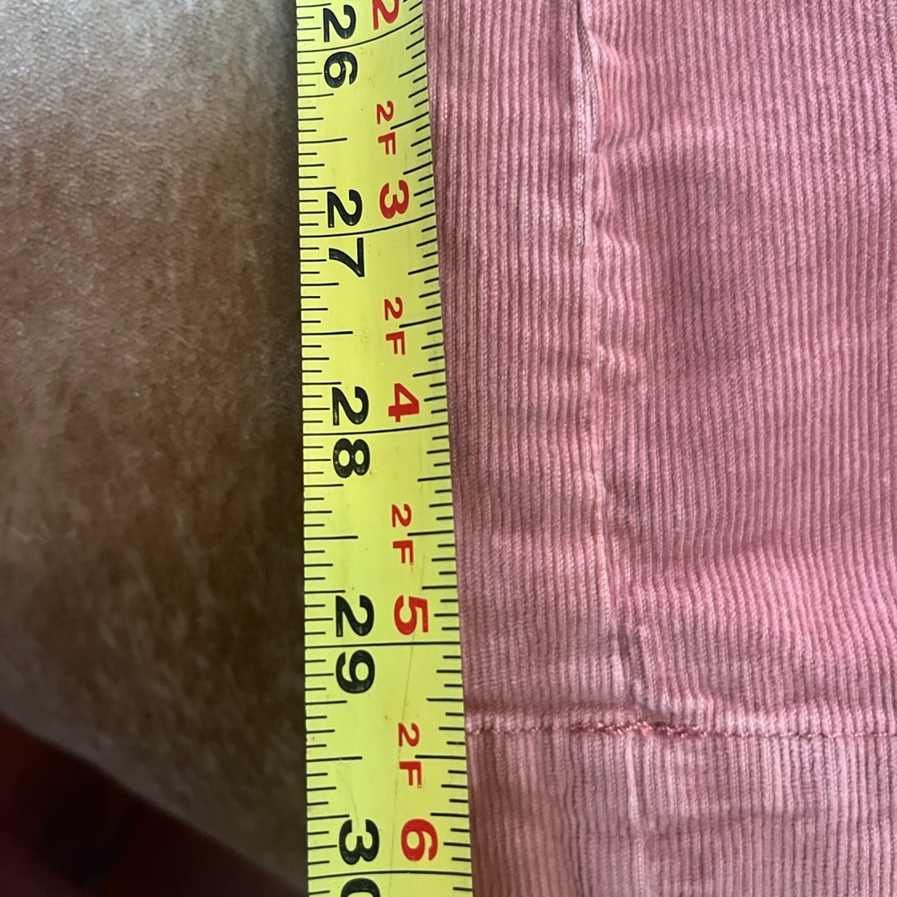 Pilcro wide leg Farmcore Town & Country Boho western mid rise corduroy chinos 25 - Picture 11 of 11